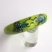 Salad green lucite bangle with real insects