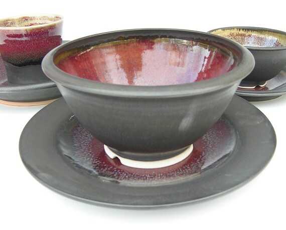 Ceramic Dinnerware Set Made to Order Matte by clearmountaincraft
