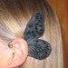 Fairy Ear Wings Black on Black   Oooo la LA