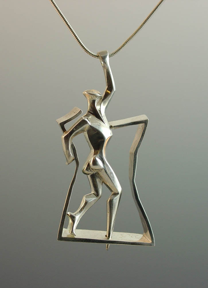 OUT OF FRAME silver pendant - ready to ship