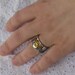 Sun and Moon ECLIPSE Engagement Ring and Wedding Band Set in 18K gold and silver