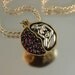 JUICY POMEGRANATE bronze and silver garnet pendant