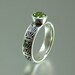 SACRED LAUREL silver ring with Peridot