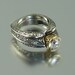 THE CROWNED COUNTESS white sapphire 14k engagement ring (sizes 4 to 7)
