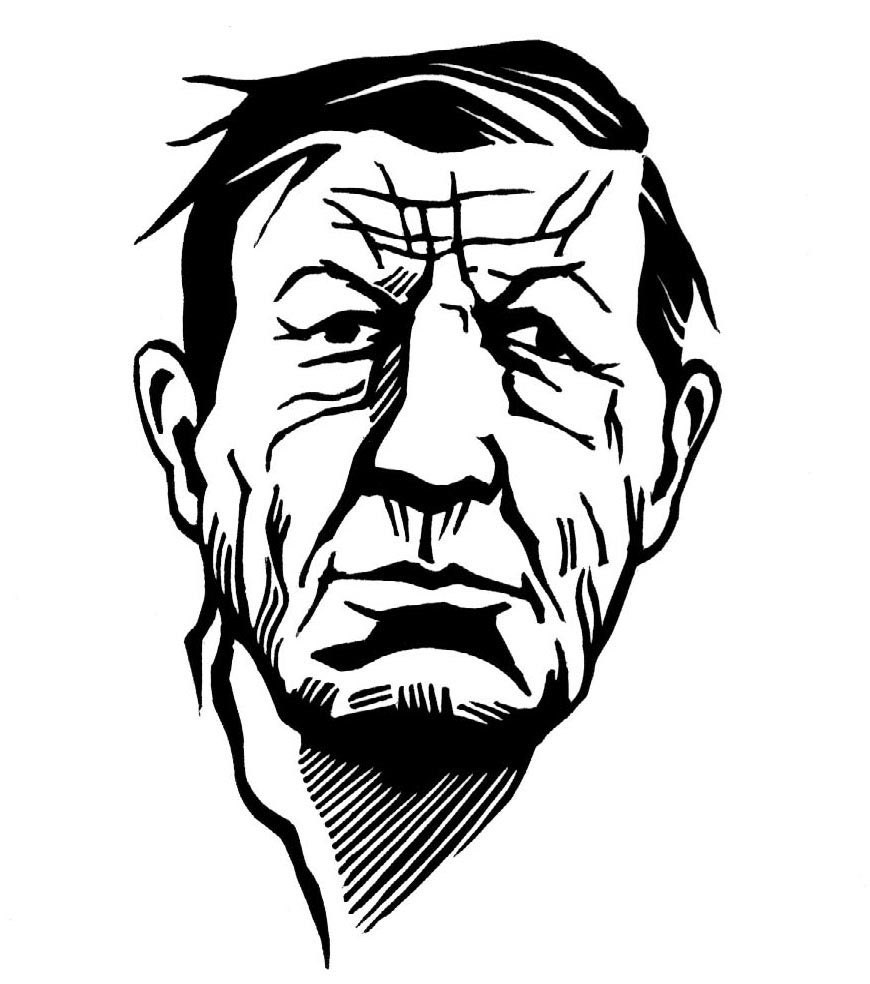 Poet W.H. AUDEN portrait