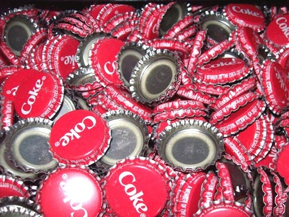 20 Coke unused BOTTLE CAPS - Coca-Cola caps - Soda -
