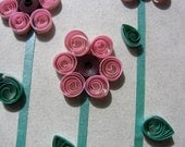 Pink Quilled Flower Gift Bag