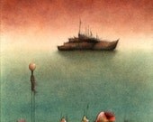 Given The Chance- fine art giclee print reproduction of an original watercolor and ink illustration