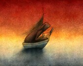 The Novelty Of Exile 8.5 x 11 fine art giclee print reproduction of an original watercolor and ink illustration