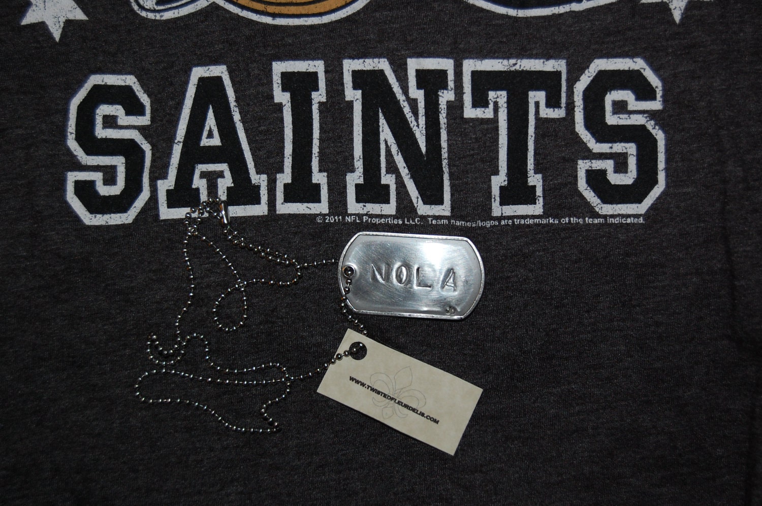 NOLA Dogtag necklace, New Orleans, Louisiana- Military - Army