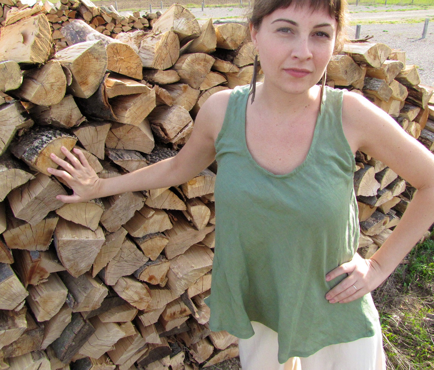 Hemp Linen Swing Tank