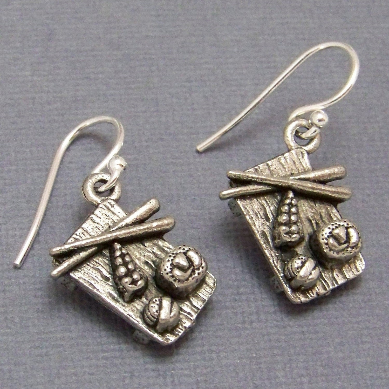 Sushi Earrings - Sterling Silver Earwires