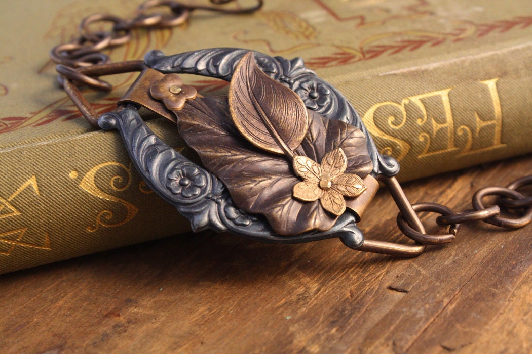 Architectural Foliage - Artisan Hand Rendered Bracelet