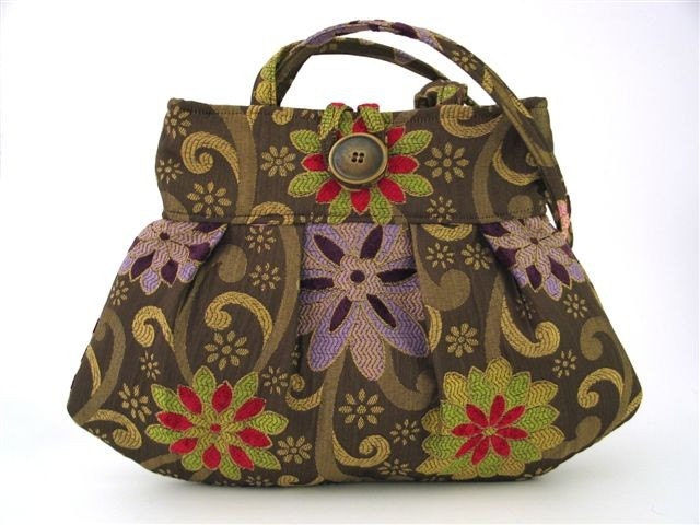 floral bag, small purse, sexy handbag, mini tote, shoulder bag