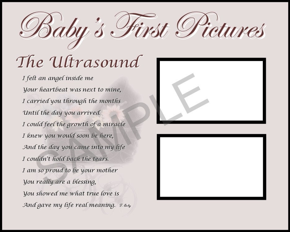 Babys First Picture The Ultrasound Sonogram by BabyKaysAppliques
