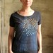 SALE - Macro Cosmic Organic Cotton Scoopneck Tee - Soft Black