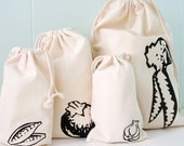 Set of 4 Reusable Vegetable Bags - kserra