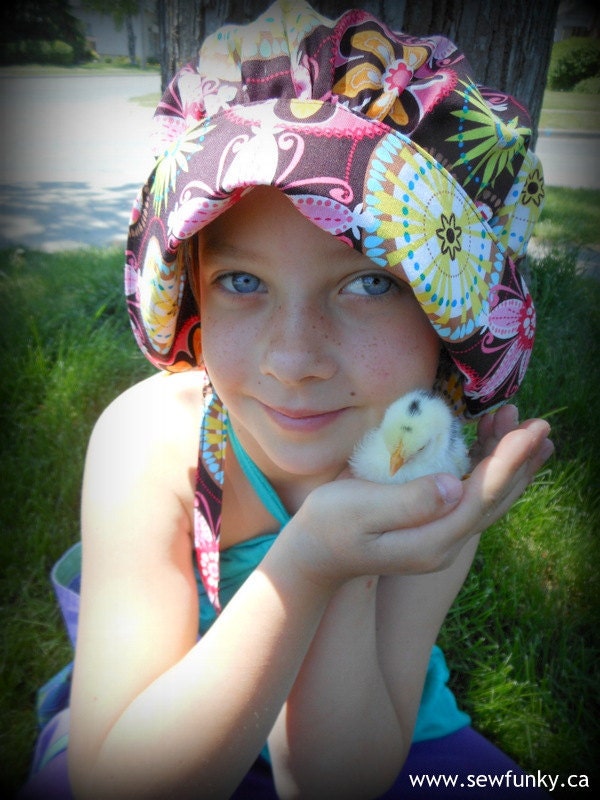 Bonnet Sun Hat - Sun Bonnet for Baby Toddler Child - Carnival Bloom