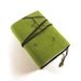 Leather journal, Green, Notebook: Twigs