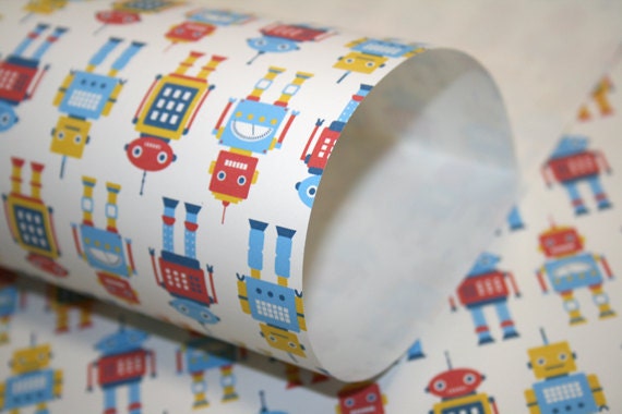 Robot Wrapping Paper