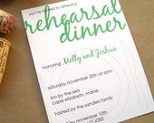Dot - Rehearsal Dinner Invites Set of 40