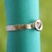 MINI HEART stacking ring, eco-friendly silver.  Handcrafted by Chocolate and Steel.