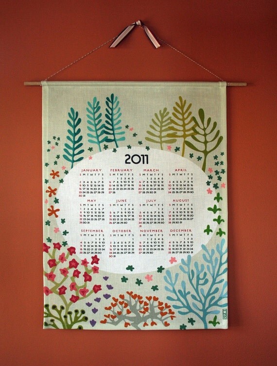 2011 Tea Towel Wall Calendar