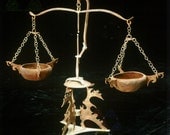 scales, set of balances, curio, copper, steampunk, goth, metal, functional, handmade