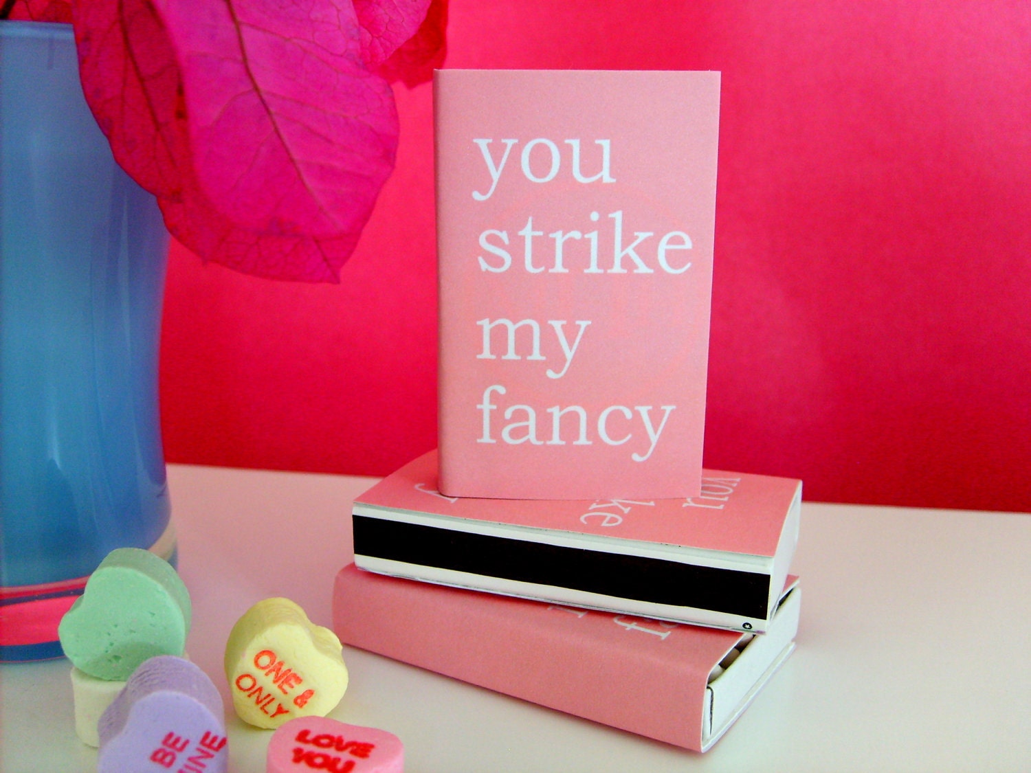 STRIKE MY FANCY Pink Matchboxes