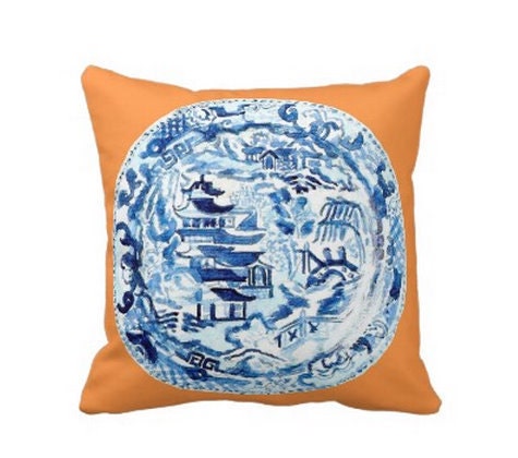 CHINOISERIE PLATE PILLOW