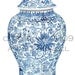 Blue and White GINGER JAR print 8x10