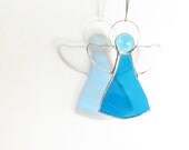 Blue Angel Stained Glass Suncatcher