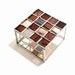 Burgundy Stained Glass Box Square