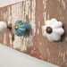 jewelry holder, shabby jewelry display, reclaimed wood necklace holder, jewelry knob rack.