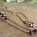 Red Garnet Gemstone Sterling Silver Necklace