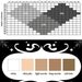 plus size xxl elegant, feminine and sexy FLORA tattoo tights / stockings full length pantyhose LIGHT MOCHA