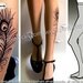 NEW   Small/Medium sexy PEACOCK FEATHER tattoo tights / stockings / full length / pantyhose / nylons Light  Mocha