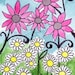 Buy 2 Get 1 FREE -- Watercolor Painting: Watercolor Flowers -- Art Print --  Pink Flower White Flower -- 4x6