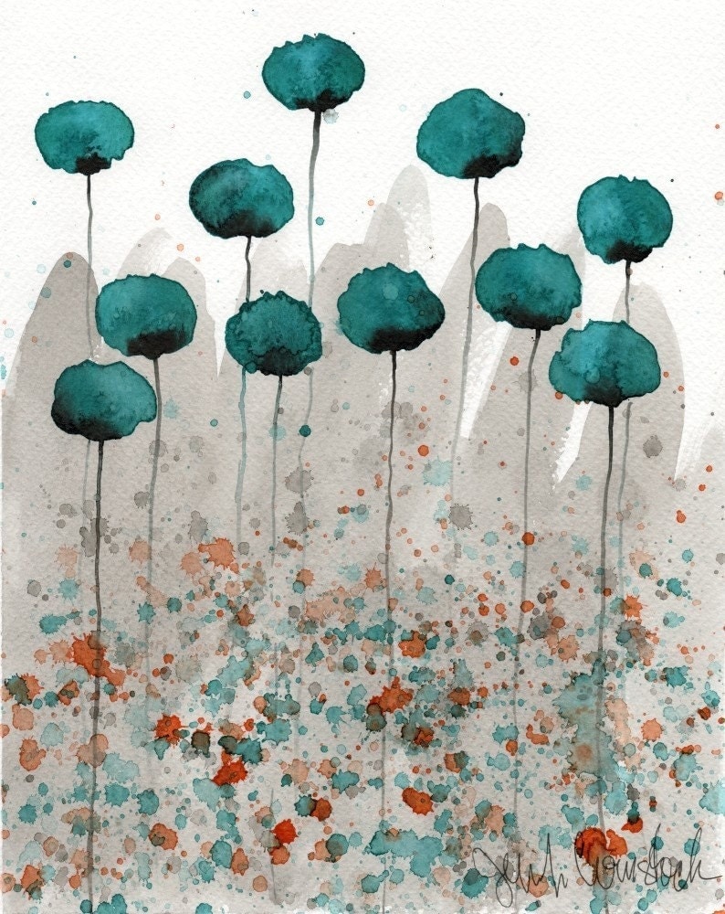 Watercolor Painting: Watercolor Flower Painting by PopwheelArt