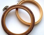 6 Mini Embroidery Hoops, Plastic