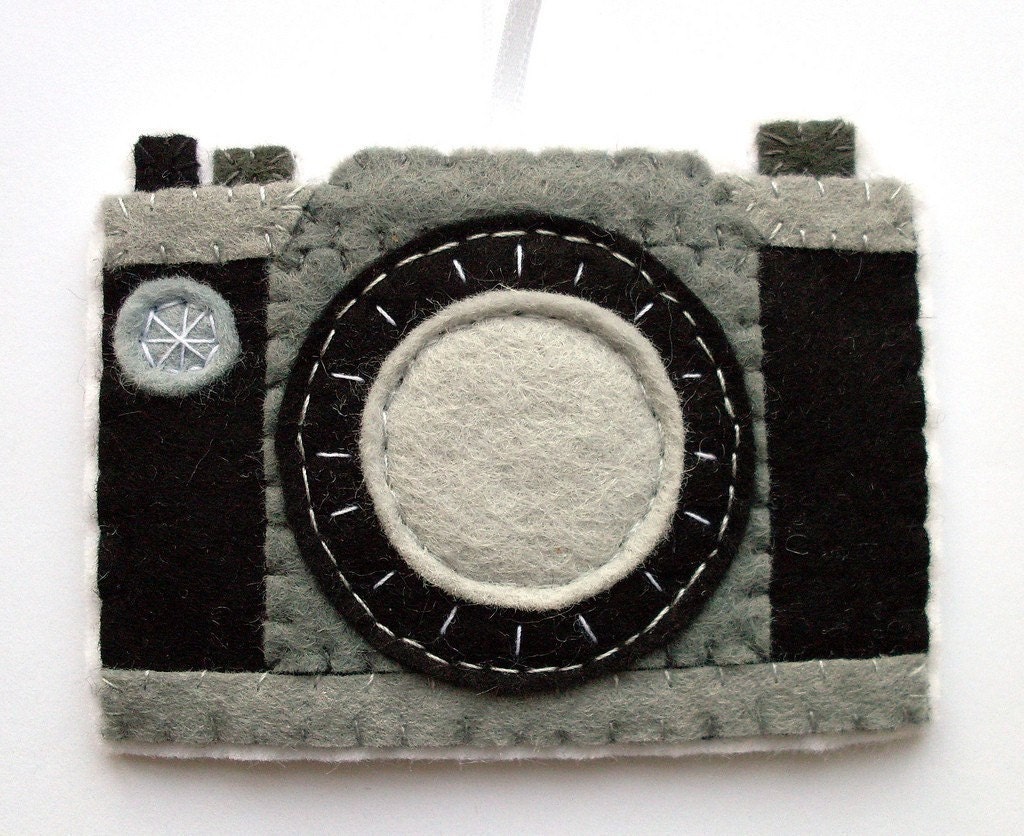 Felt camera ornament