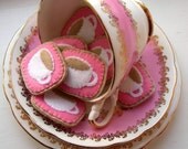 Little Pink Teacup, felt brooch