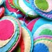 CUSTOM Abstract Felt Mobile, rainbow, geometric, circles