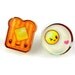 Toast and Egg Post Earrings
