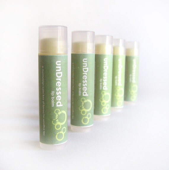 unDressed Lip Balm - with Shea Butter and Organic Coconut Oil