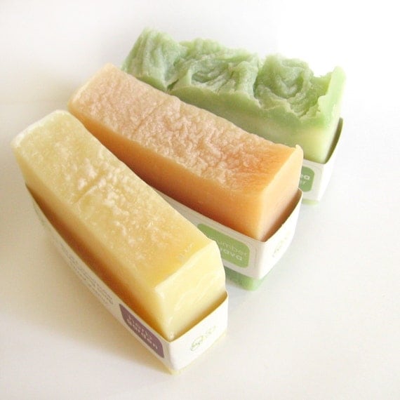Set of 3 DressGreen BATH or SHAVE Soaps