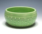 Small Pale Green Dotted Bowl