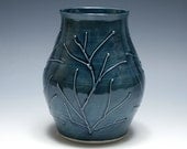 Dark Blue Branch Vase