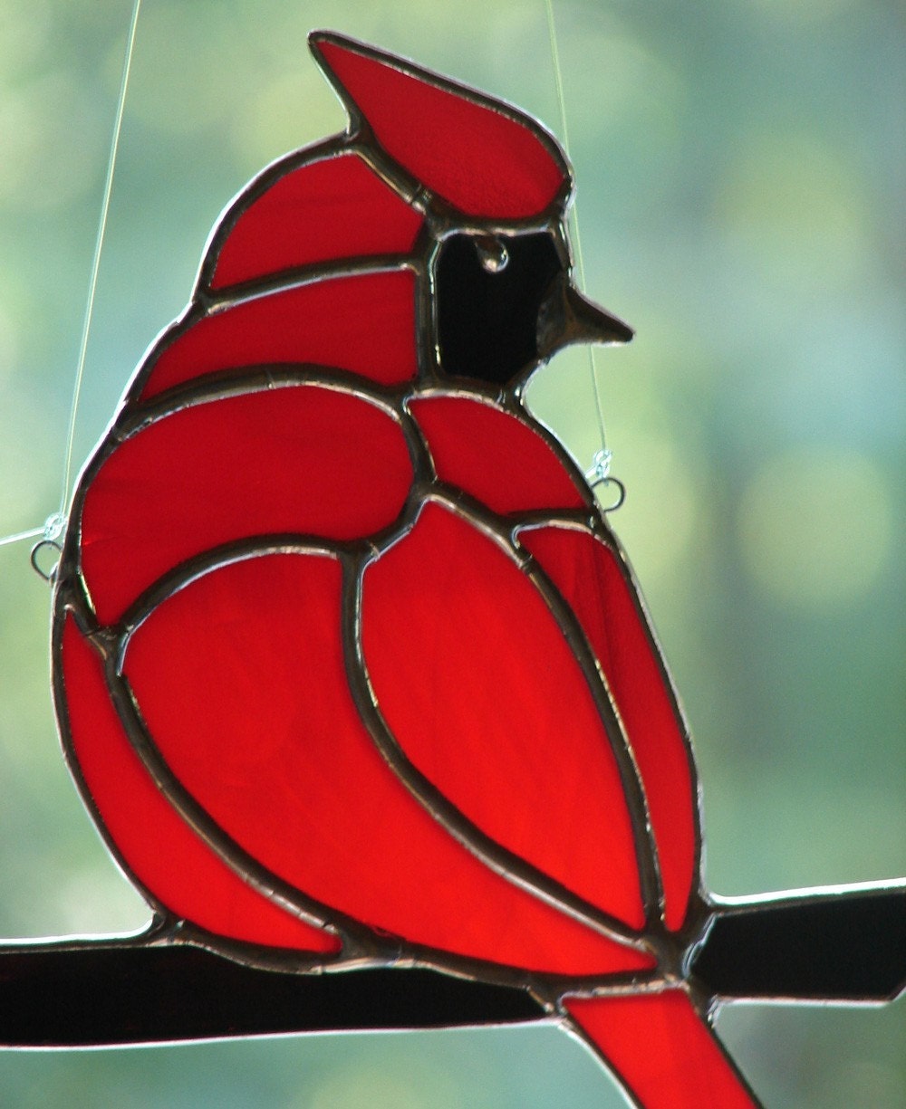 Stained Glass Cardinal