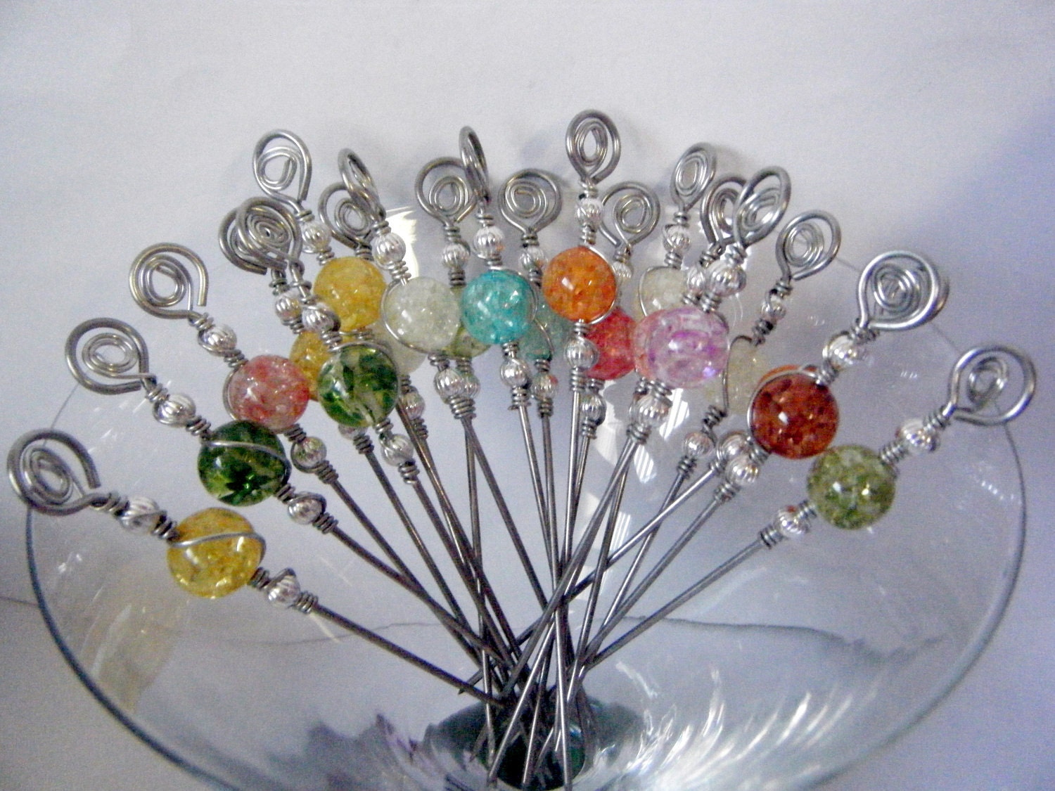 Ice Flake Resin Appetizer Picks Value Party Pack Set of 20